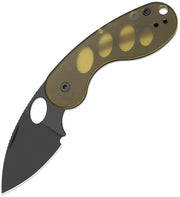 Kizer Microbe TSJ AirTi Yellow PEI 14C28N Folding Knife [V2742TSJA1] - product view 1