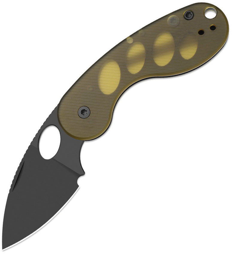 Kizer Microbe TSJ AirTi Yellow PEI 14C28N Folding Knife [V2742TSJA1] - product view 1