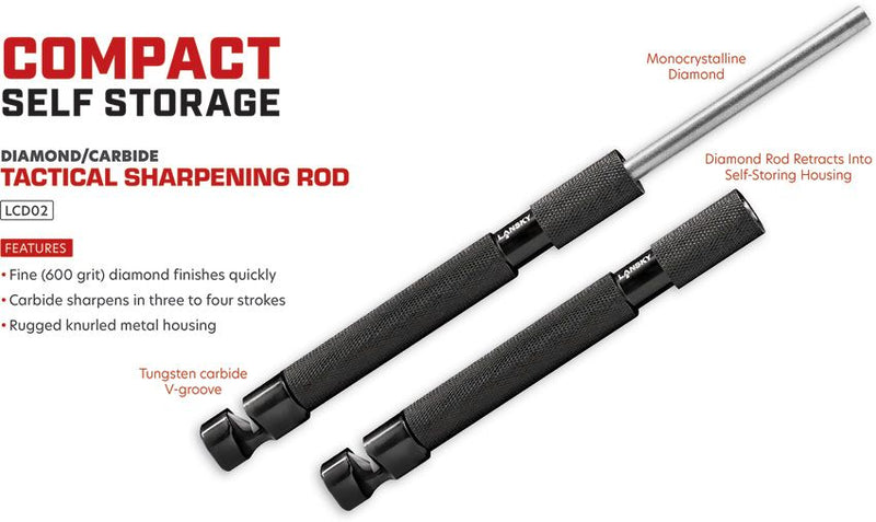 Lansky LCD02 Tactical Sharpening Rod [LCD02]