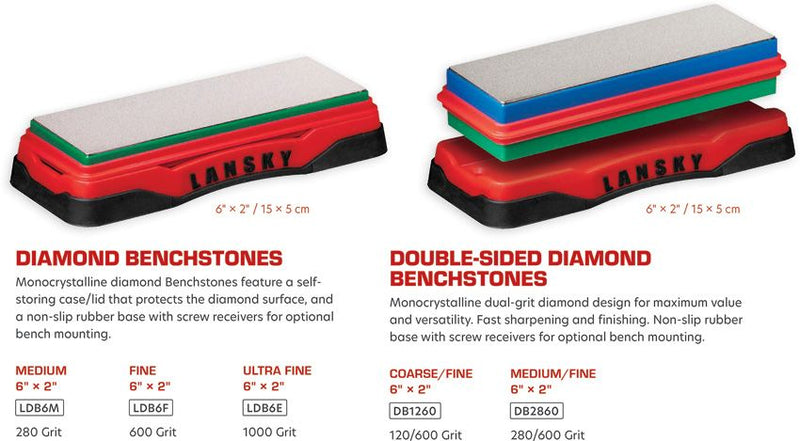 Lansky LDB6E Diamond Bench Stone (LS0 [LDB6E]