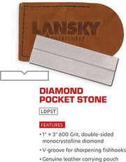 Lansky LDPST Diamond Pocket Stone (LS [LDPST]
