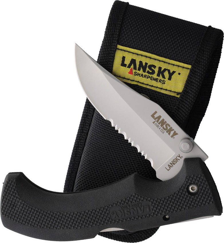Lansky Easy Grip Lockback Folding Knife [LKN030B] — view 2