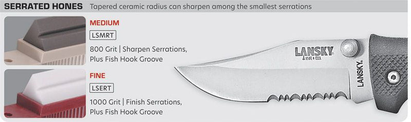 Lansky Serrated Edge Sharpening Hone [LSMRT]