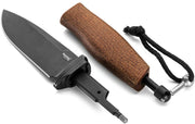 Lion Steel ACHA Natural Micarta (Natural) (4.25" Black) [AH B BLN] - Image 2