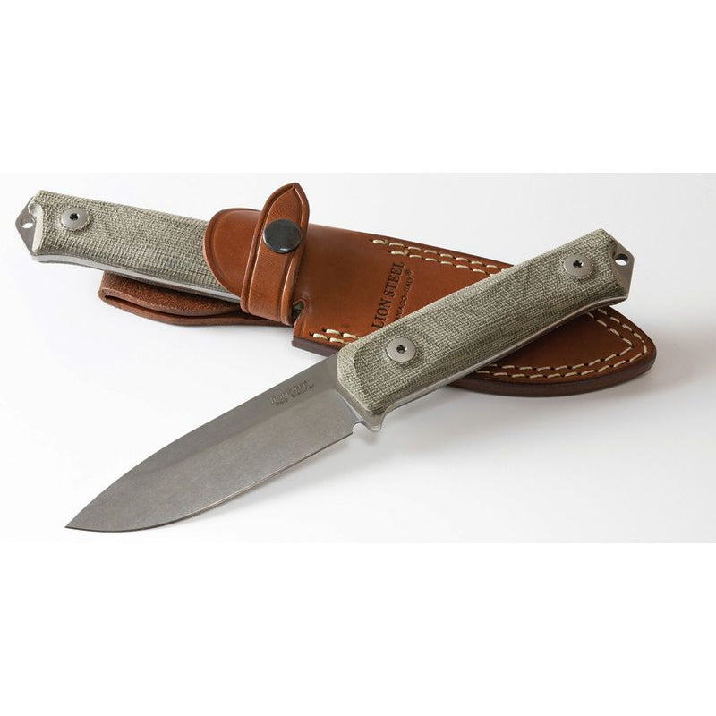 Lion Steel B41 Bushcraft Green Micarta [B41 CVG]