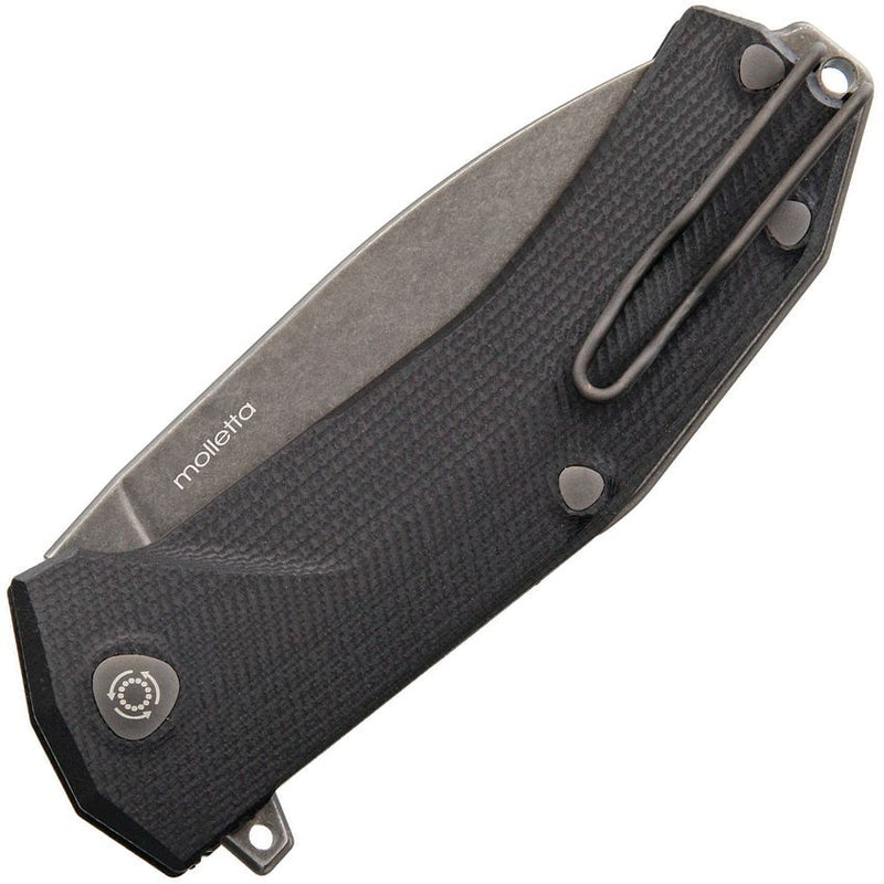 Lion Steel KUR Linerlock Bl Stonewash [KUR B BK]