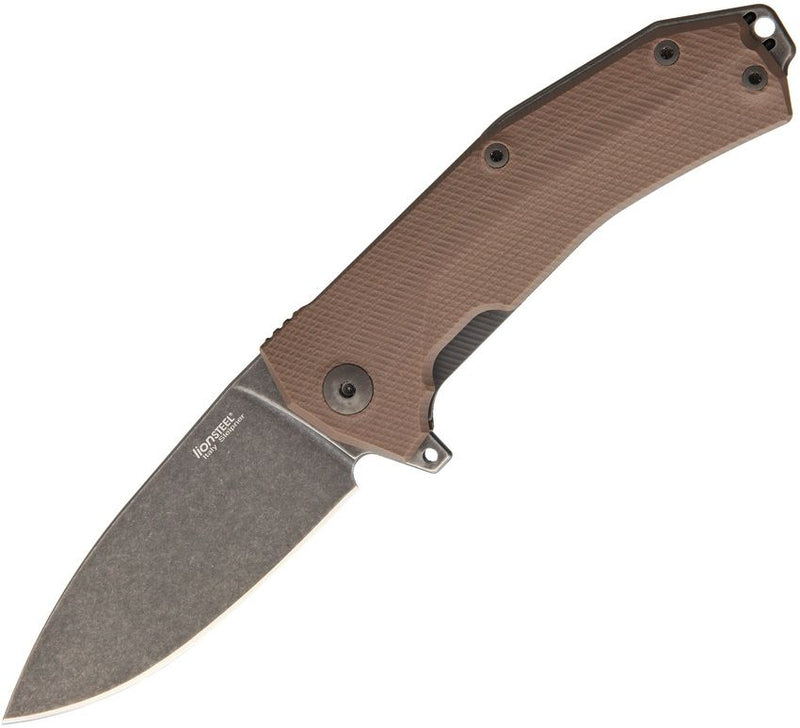 Lion Steel KUR Linerlock Br Stonewash [KUR B BR]