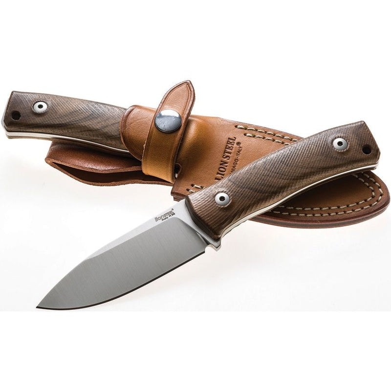 Lion Steel M4 Fixed Blade Walnut Wood [M4 WN]