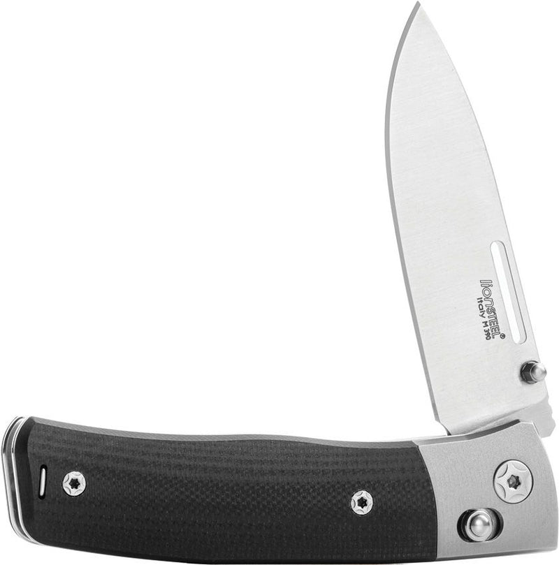 Lion Steel Nini 2 Crossbar Lock Black G10 [NN2 GBK]