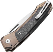 Lion Steel Twain Button Lock CF Brn [TW BR CF]