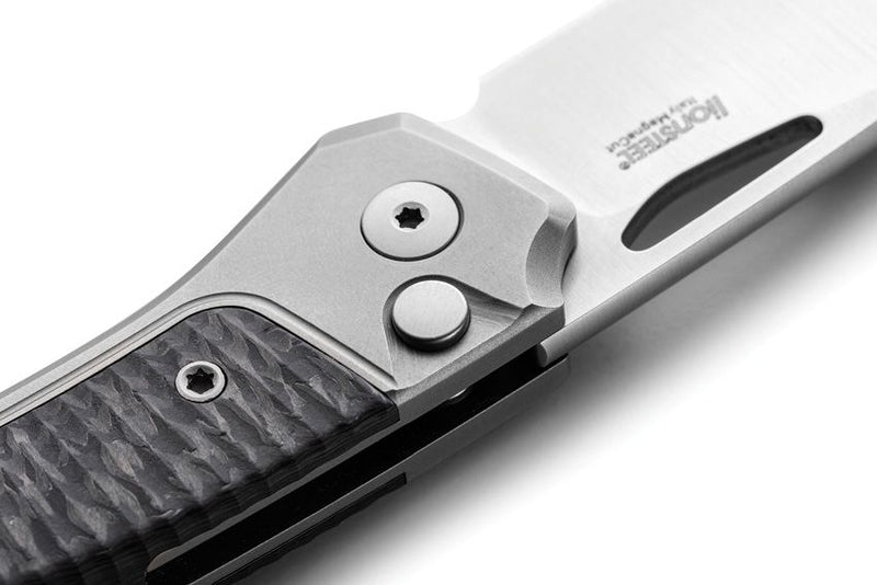Lion Steel Twain Button Lock CF Gray [TW GY CF]