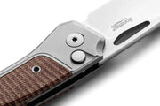 Lion Steel Twain Button Lock Nat Mic [TWGY CVN]
