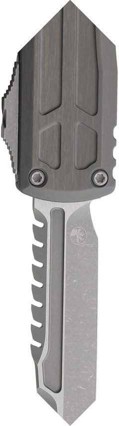 Microtech Auto Ultratech EX ZBP Gray Aluminum Automatic Knife [1117EX-10APNCS]