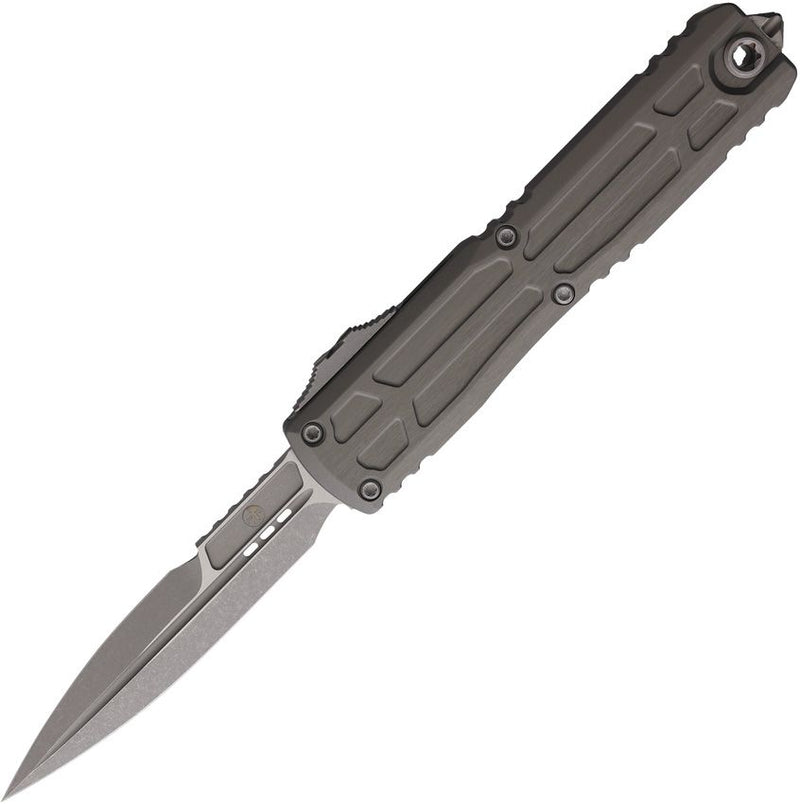 Microtech Auto Ultratech EX ZBP Gray Aluminum Automatic Knife [1120EX-10APNCS]