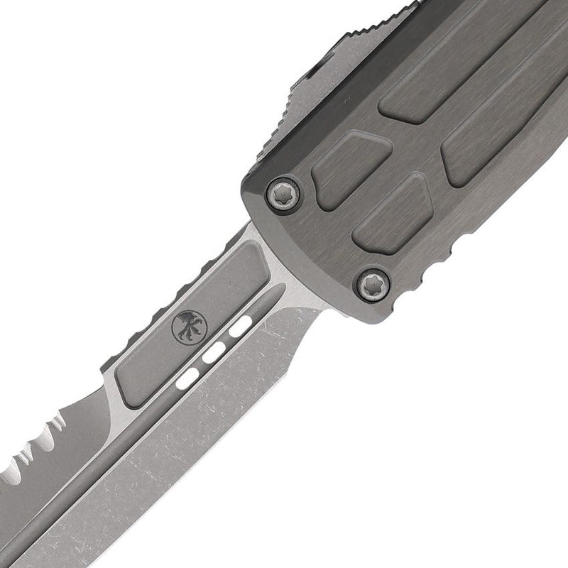 Microtech Auto Ultratech EX ZBP Gray Aluminum Automatic Knife [1120EX-12APNCS]