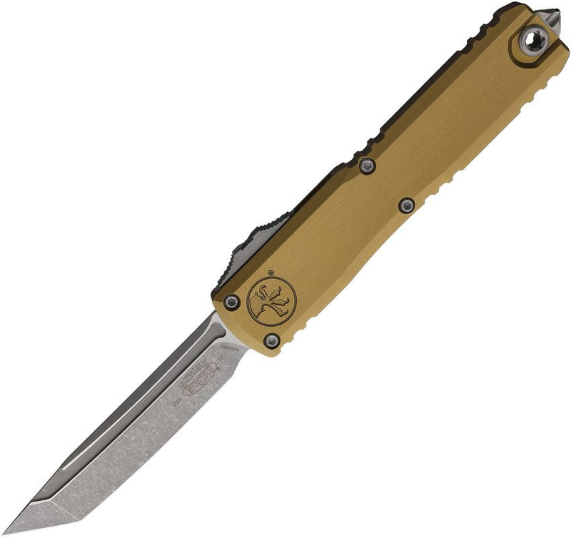 Microtech Auto Ultratech Gen IV T/E OTF Tan Aluminum Automatic Knife [11234-10APTA]