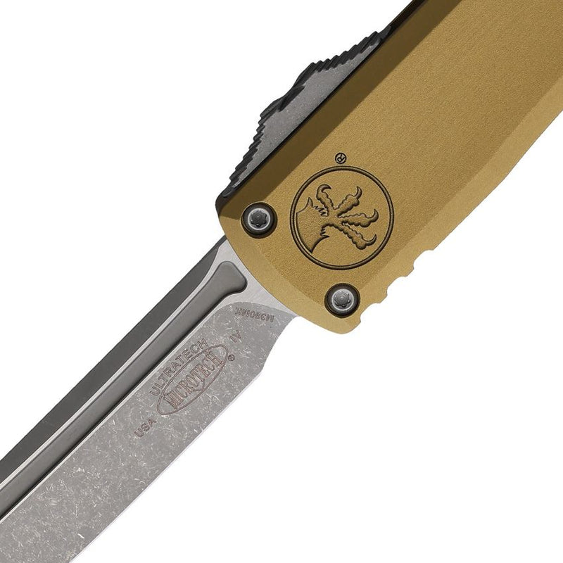 Microtech Auto Ultratech Gen IV T/E OTF Tan Aluminum Automatic Knife [11234-10APTA]
