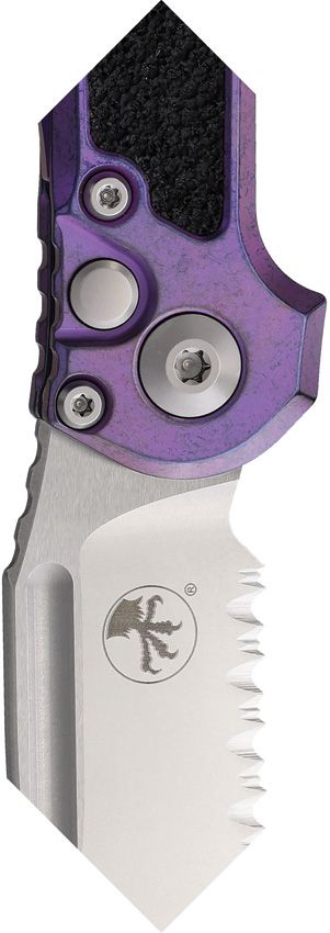 Microtech Auto LUDT Marfione Select Purple Purple Haze Part-Serrated Automatic Knife [1135-11MS10]