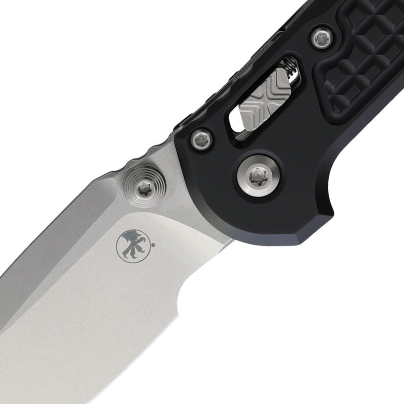 Microtech L-U.D.T. RAM-LOK S/E FRAG PATTERN STONEWASH STANDARD Black Aluminum (3.50" Bohler M390MK stainless) Folding Knife [1135RL-10FR] - product view 2