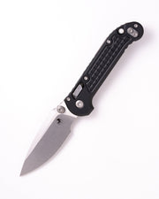 Microtech L-U.D.T. RAM-LOK S/E FRAG PATTERN STONEWASH STANDARD Black Aluminum (3.50" Bohler M390MK stainless) Folding Knife [1135RL-10FR] - product view 3