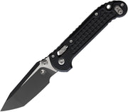 Microtech L.U.D.T. T/E Black Aluminum (3.50" Bohler M390MK stainless) Folding Knife [1136RL-1FR] - product view 1