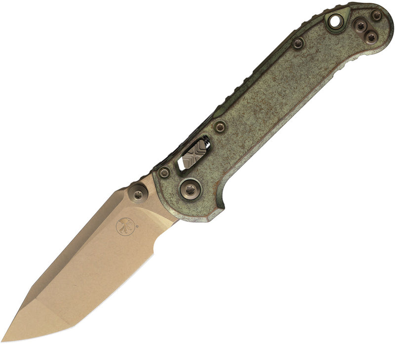 Microtech L.U.D.T. T/E Titanium (3.50" Bohler M390MK stainless) Folding Knife [1136RLS-13MS2] - product view 1