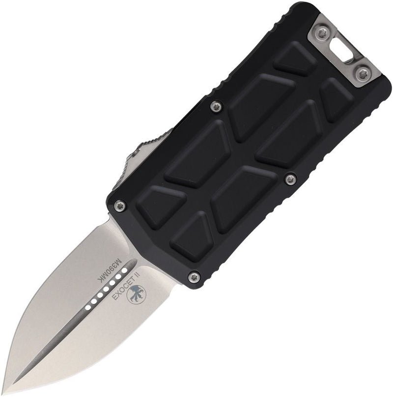 Microtech Auto Exocet II OTF D/E SW Black Aluminum Automatic Knife [1157-10]