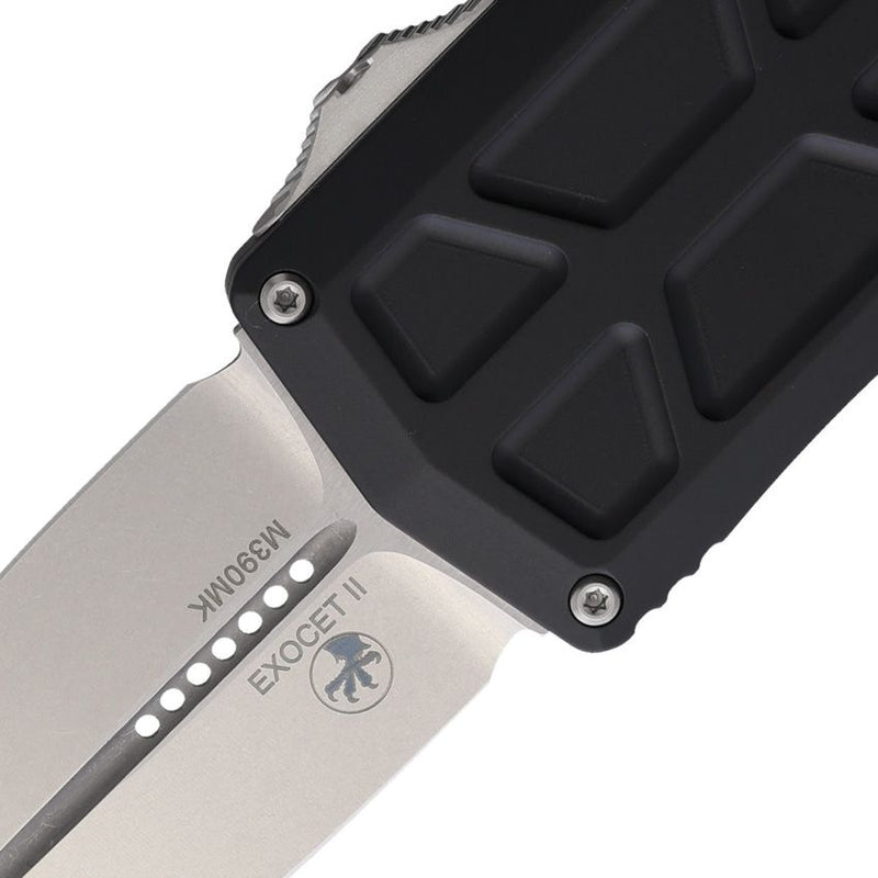 Microtech Auto Exocet II OTF D/E SW Black Aluminum Automatic Knife [1157-10]