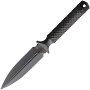 Microtech ADO DLC Double Vapor Blast Black Titanium (3.63" CPM-3V carbon steel) Fixed Blade Knife [115-DLCBBN-MCK] - product view 1