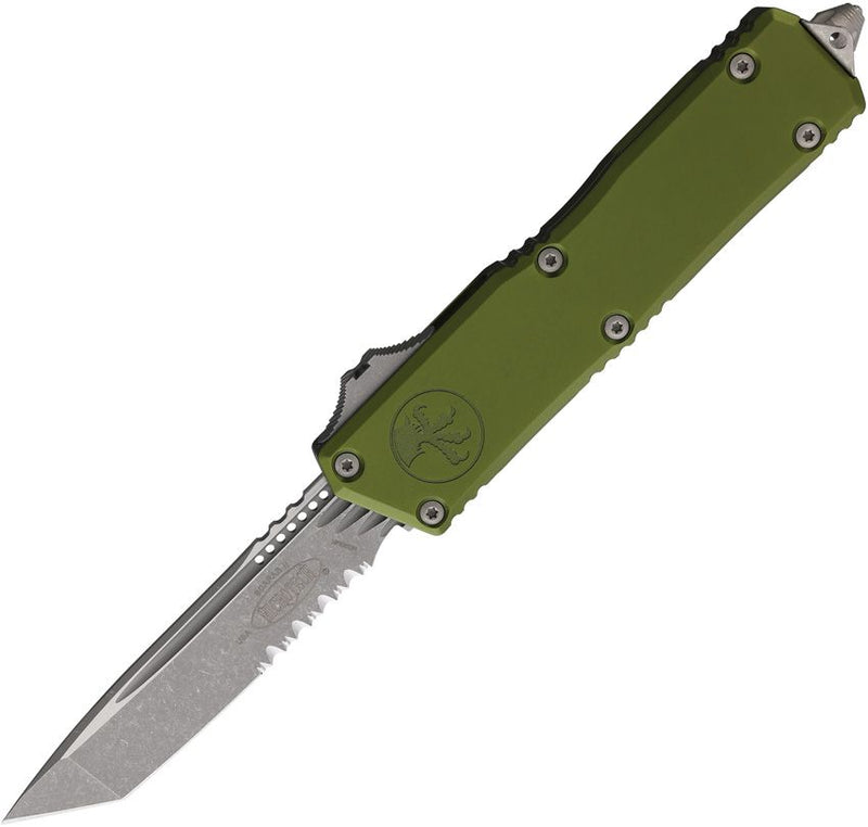 Microtech Auto Scarab II OTF T/E Gen III OD Green Aluminum Automatic Knife [1177-11APOD]
