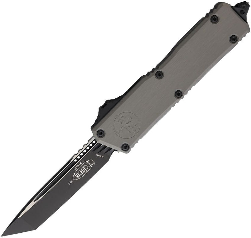 Microtech Auto Scarab II OTF T/E Gen III Gray Automatic Knife [1177-1NC]