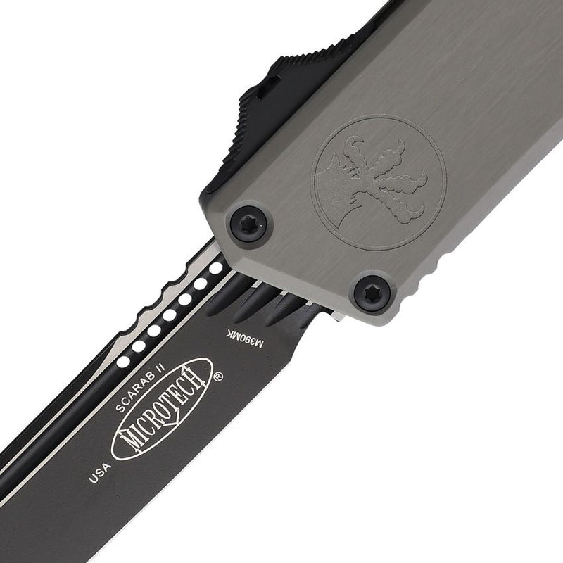 Microtech Auto Scarab II OTF T/E Gen III Gray Automatic Knife [1177-1NC]