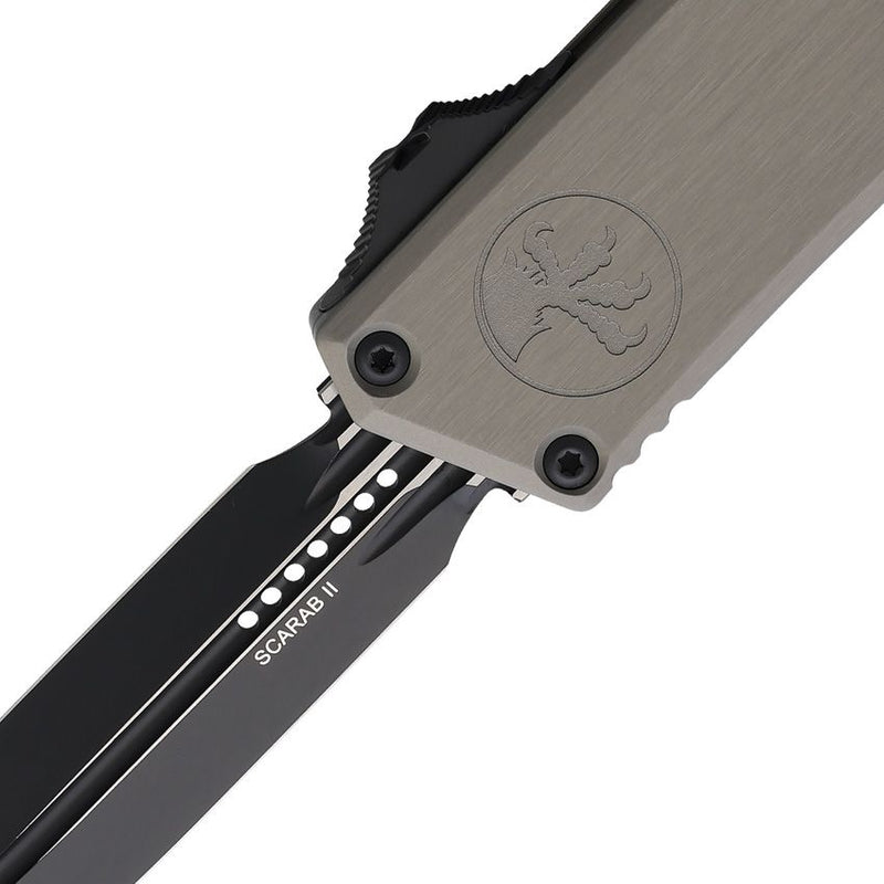 Microtech Auto Scarab II OTF Gen III Gray Aluminum Automatic Knife [1180-1NC]