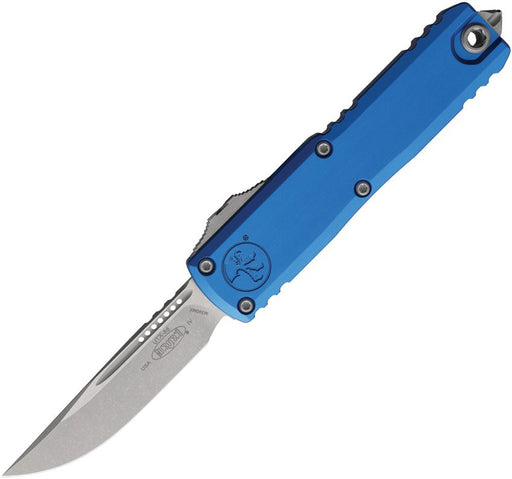 Microtech UTX-85 S/E Gen IV OTF Blue (3" Apocalyptic) [12314-10APBL]