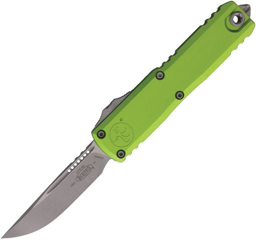 Microtech UTX-85 S/E Gen IV OTF Green (3" Apocalyptic) [12314-10APNG]