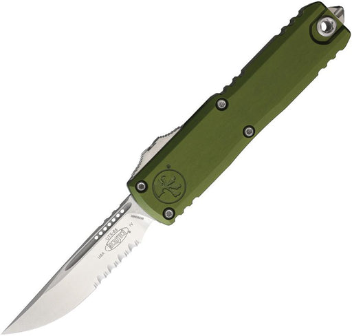 Microtech UTX-85 S/E Gen IV OTF Green (3" Stonewash) [12314-11OD]