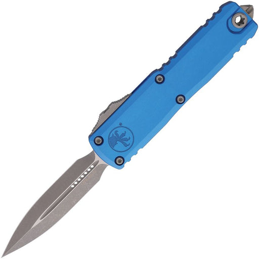 Microtech UTX-85 D/E Gen IV OTF Blue (3.13" Apocalyptic) [12324-10APBL]