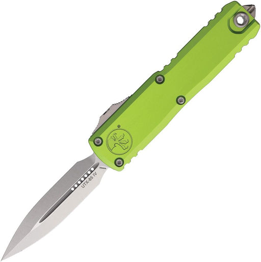 Microtech UTX-85 D/E Gen IV OTF Green (3.13" Stonewash) [12324-10NG]