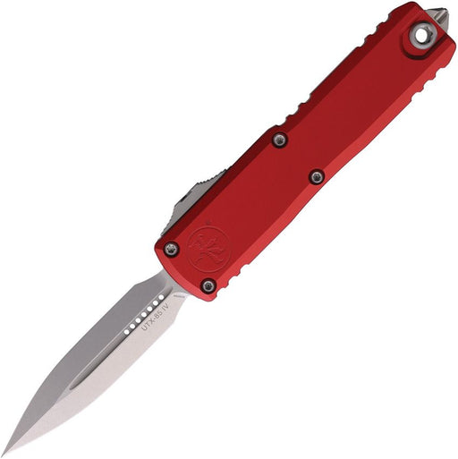 Microtech UTX-85 D/E Gen IV OTF Red (3.13" Stonewash) [12324-10RD]
