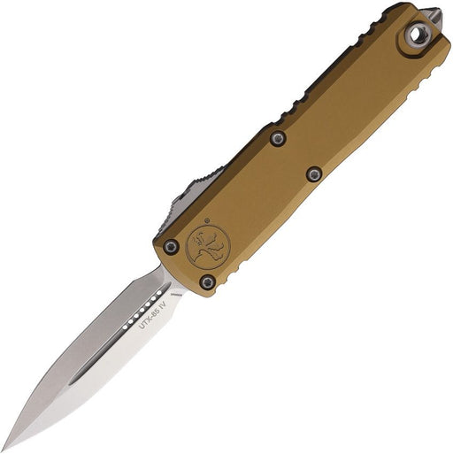 Microtech UTX-85 D/E Gen IV OTF Tan (3.13" Stonewash) [12324-10TA]