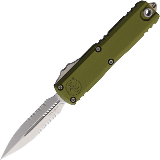 Microtech UTX-85 D/E Gen IV OTF Green (3.13" Stonewash) [12324-11OD]