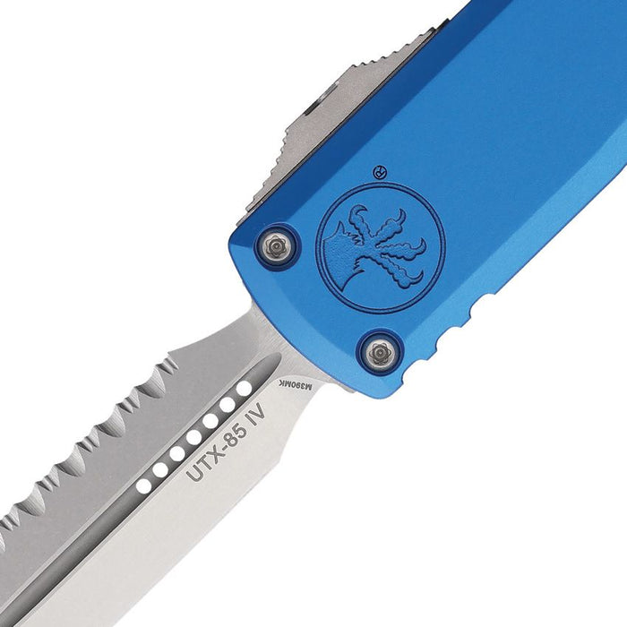 Microtech UTX-85 D/E Gen IV OTF Blue (3.13" Stonewash) [12324-12BL] - Image 2