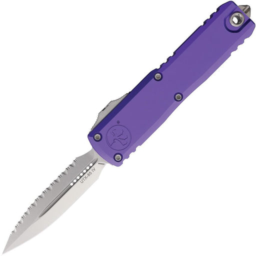 Microtech UTX-85 D/E Gen IV OTF Purple (3.13" Stonewash) [12324-12PU]