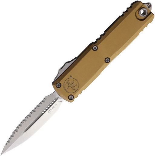 Microtech UTX-85 D/E Gen IV OTF Tan (3.13" Stonewash) [12324-12TA]