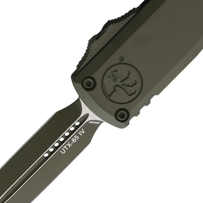 Microtech Auto UTX-85 D/E Gen IV OTF OD Green Aluminum Automatic Knife [12324-1COD]