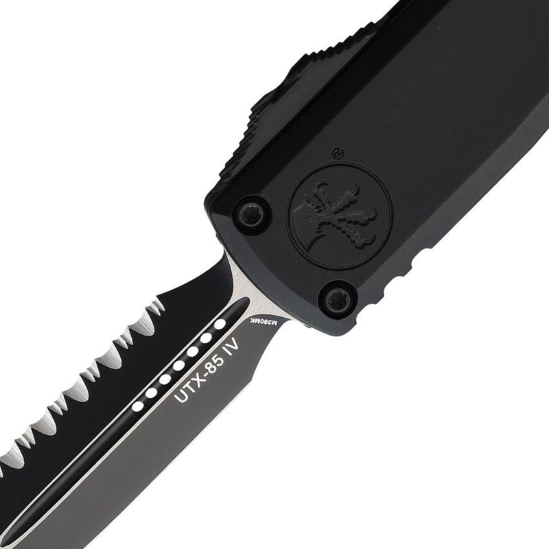 Microtech Auto UTX-85 D/E Gen IV OTF, Black Aluminum Knife [12324-3T]