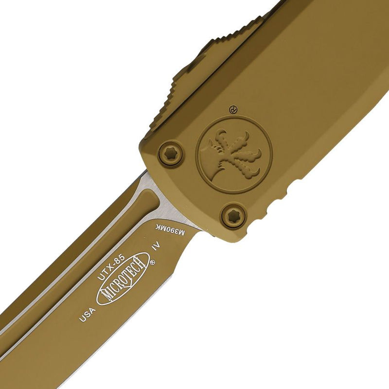 Microtech Auto UTX-85 T/E Gen IV OTF Cerakote RAL-8000 Automatic Knife [12334-1CRA]