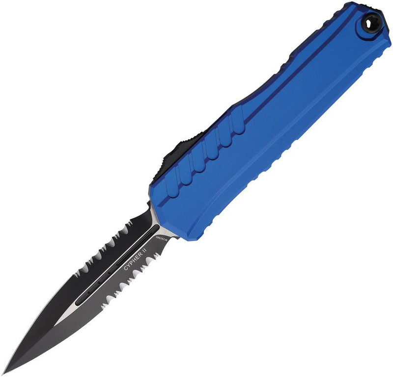 Microtech Auto Cypher II D/E OTF PS Blue [1242-2BL]