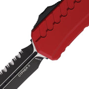 Microtech Auto Cypher II D/E OTF FS Red [1242-3RD]