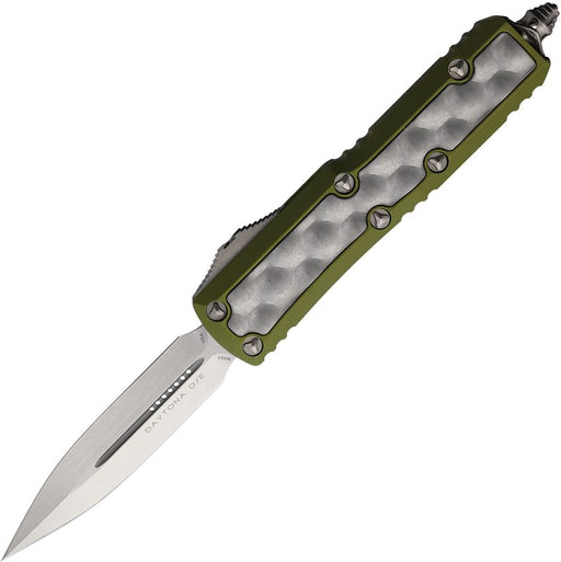 Microtech UTX-85 Daytona D/E OTF Green (3.13" Stonewash) [126-10ODBIS]